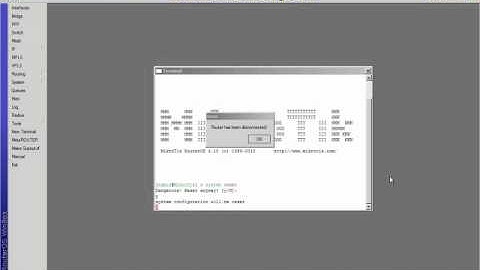 Cara reset konfigurasi mikrotik