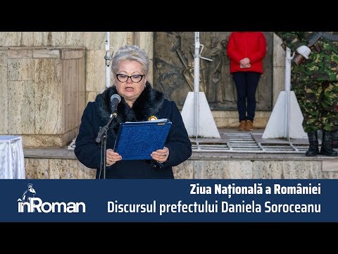 Discursul prefectului Daniela Soroceanu de Ziua Națională a României