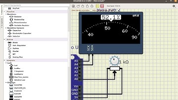 Knop OLED SSD1306 Arduino Using SimulIDE and u8g2 Library