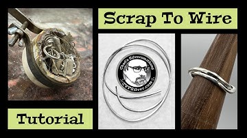 Turn Your Scrap Silver into Wire:  A Silversmithing Tutorial