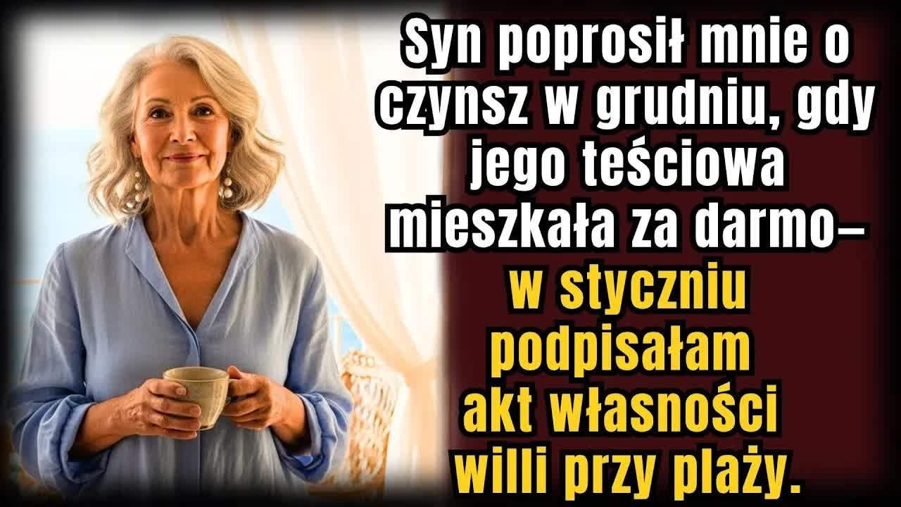 Siedziałam w piwnicy bez okien, słuchając śmiechów dochodzących z salonu, gdy mój syn oznajmił mi przy śniadaniu:„Od pierwszego stycznia musisz płacić czynsz. Dwa tysiące złotych. Albo rozważymy...