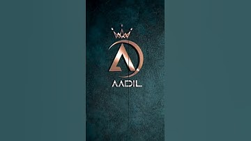 AADIL♥️ NAME LOGO DESIGN 💕 || name brend logo design #shorts #viral