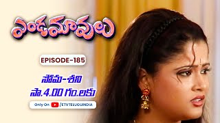 Endamavulu | 6th May 2024 | Full Episode No 185 | ETV Telugu