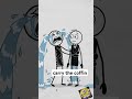 Stickman Accidentally Joined the Wrong Funeral… 💀😂 #shorts #comedy #funny