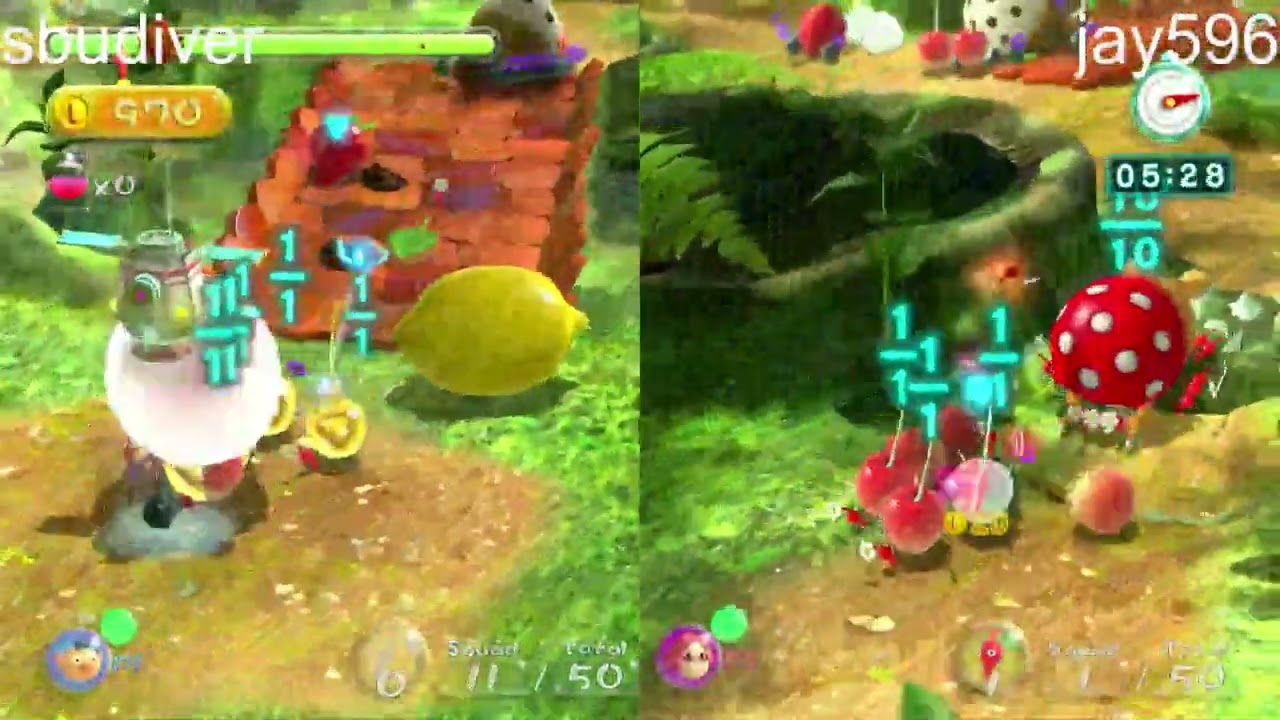 Pikmin 3 Deluxe tropical forest 10840 (4:51 left) by sbudiver and