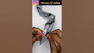 super easy scrunchie diy video tutorial / how to make scrunchie in minutes #shorts