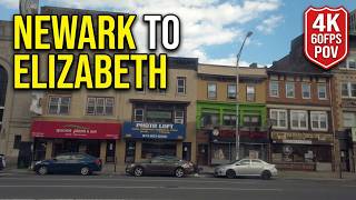 NJ Transit Bus Ride: Newark to Elizabeth, New Jersey | Transit POV
