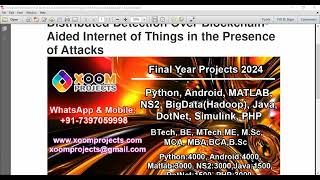 Distributed Detection Over Blockchain Aided Internet of Things in the Presence of Attacks