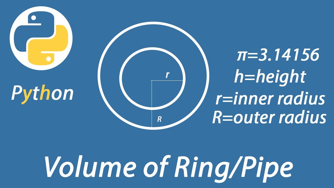 Volume of pipe in python - YouTube