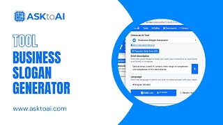 ASKtoAI - Business slogan generator tool