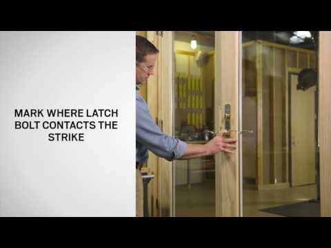 Blocker Adjustment on Andersen® Frenchwood® Hinged Patio Doors