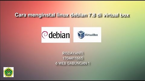 Cara Menginstal Linux Debian 7.8 di Virtual Box