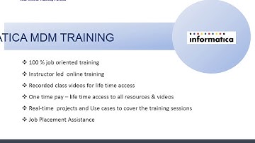 Informatica MDM Online Training Online Training