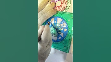 Spirograph ruler design ASMR Satisfying #shortvideo #ytshorts #asmr #spirograph