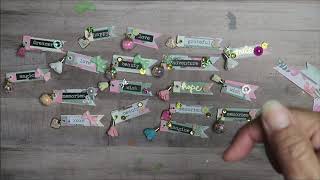 PAGE BANNER FLAG EMBELLISHMENTS | Building my paper embellishment stash | DIY Embellishes | Scraps