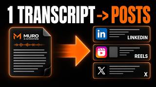 Turn One Video Transcript Into Social Posts And Reels
