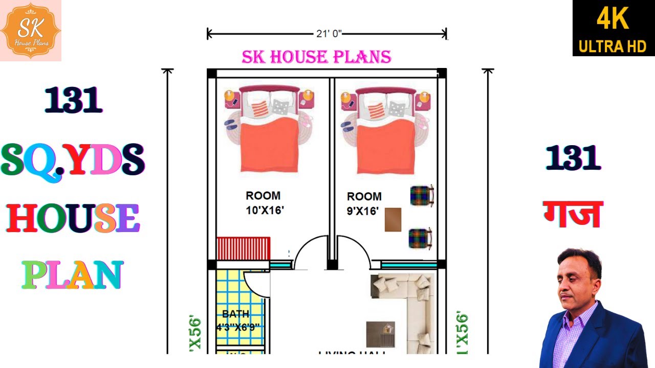 house-plan-with-interior-21-x-56-1176-sq-ft-131-sq-yds-109-sq-m