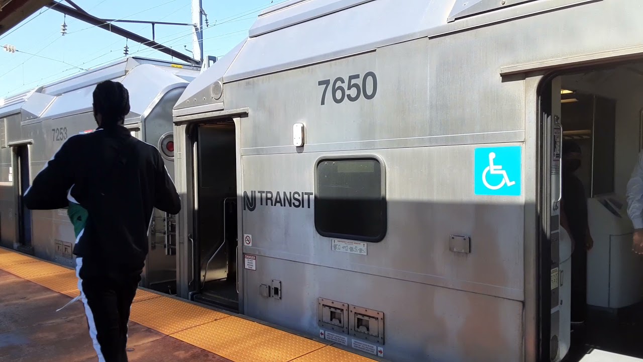 NJ Transit Train Arrives At Elizabeth To Bound To New York Penn Station