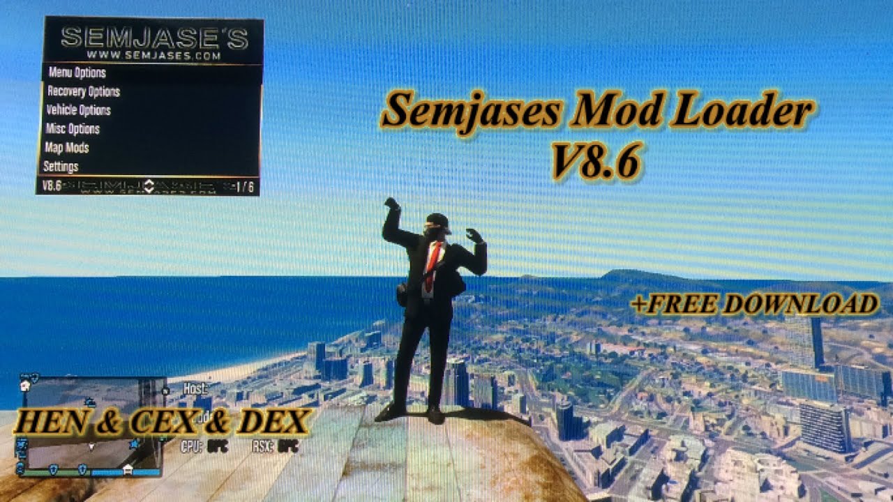 Mod loader Semjases V8.6 []GTA 5 PS3[] HEN & CEX & DEX Showcase + Download