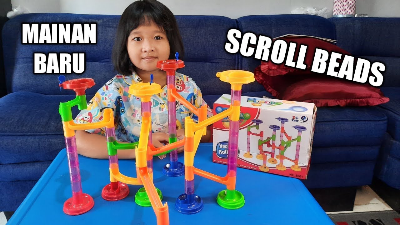 TRACK MAZE TOY BRICKS SCROLL BEADS | Serunya bermain scroll beads