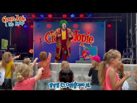 Clown Jopie tijdens Picknick in t Park in Barendrecht