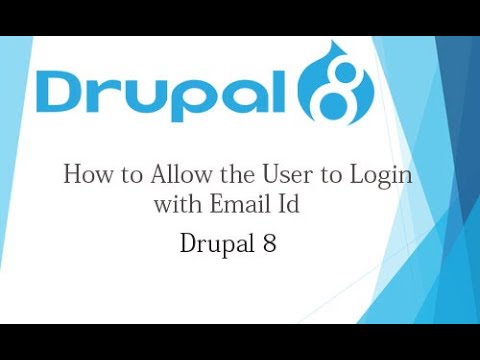 Drupal 8 Tutorial for Beginner Lesson-36: How to Login with Email id & Password in Drupal 8 - Hindi