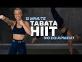12 min tabata hiit workout  full body cardio  home workout  no equipment  no repeat