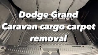 20112020 Dodge Grand Caravan cargo carpet removal