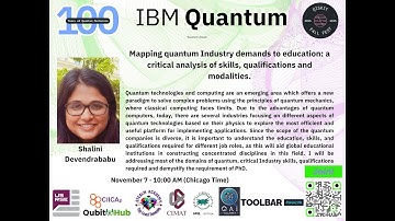 Shalini Devendrababu: Mapping quantum Industry demands to education