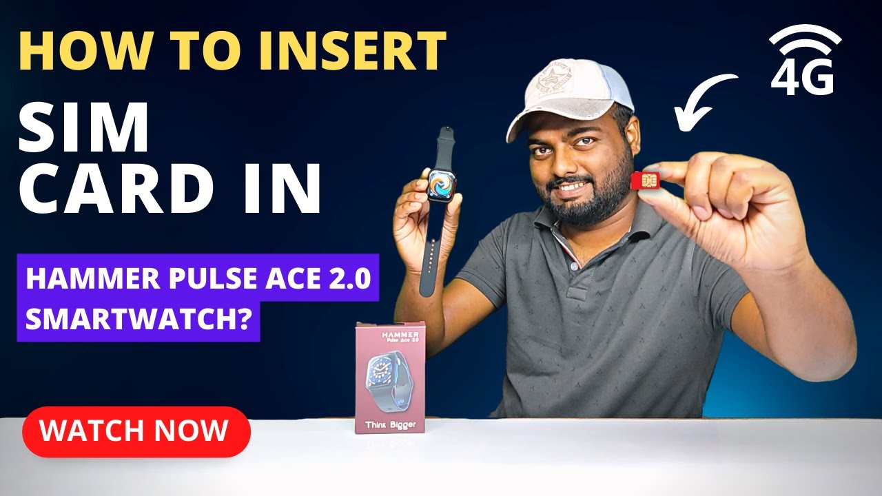 How To Insert Sim Card In Hammer Pulse Ace 2.0 Smartwatch ? 💯🔥