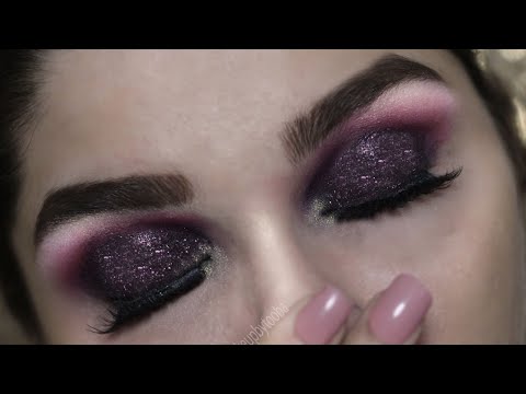 Beginners Eye Makeup Tutorial | How To Apply Glittery Smokey Eye Makeup