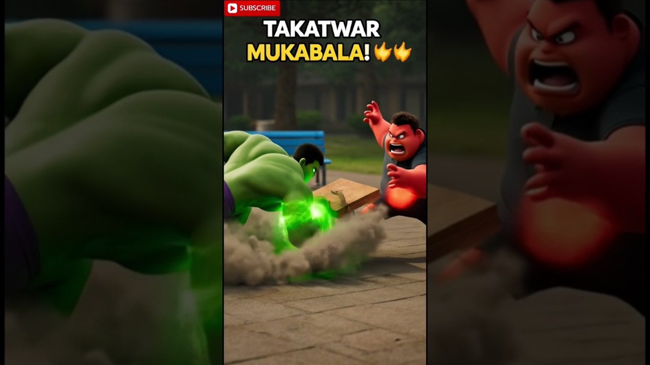 Green Badmash Hulk Smash 💥 Red Hulk Abomination | Ai Kids Story