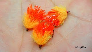 Fly Tying a Two Tone Blobs by Mak