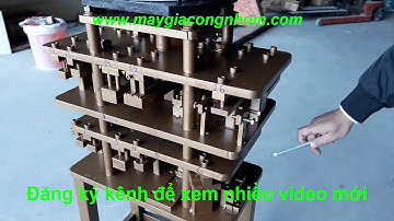 Máy dập làm nhôm xingfa 25 dao | đột dập làm cửa nhôm xingfa 55 + xingfa 93