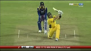 Shane Watson Belligerent Six Hitting vs Sri Lanka 2011 | Monstrous Slog Sweeps