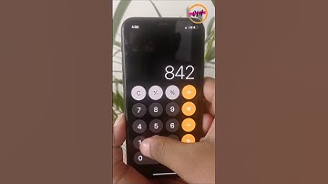 Swipe to delete in the calculator on iphone #shorts