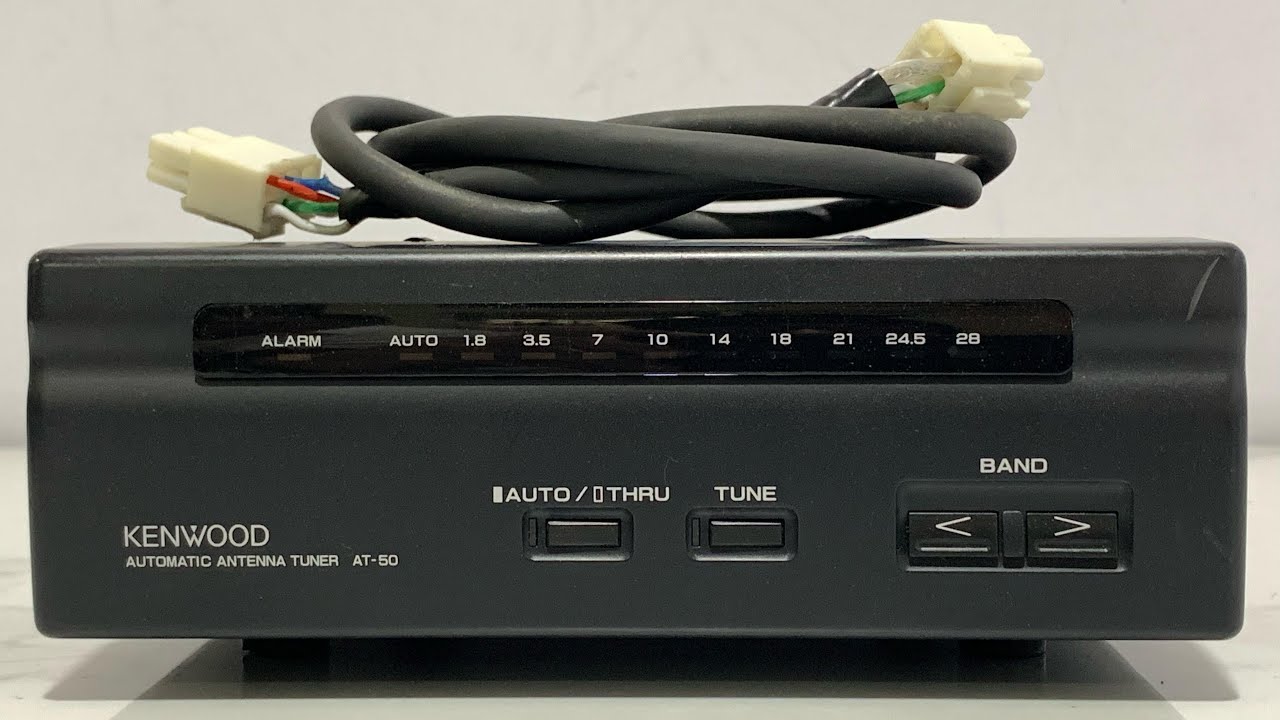 Kenwood AT-50 HF Auto Antenna Tuner 100W - YouTube
