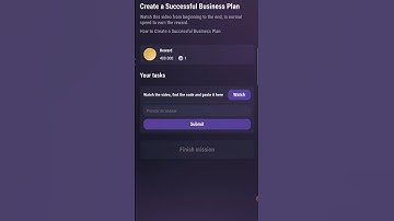 TapSwap Tasks Cinema code Video answer | Create a Successful Business Plan