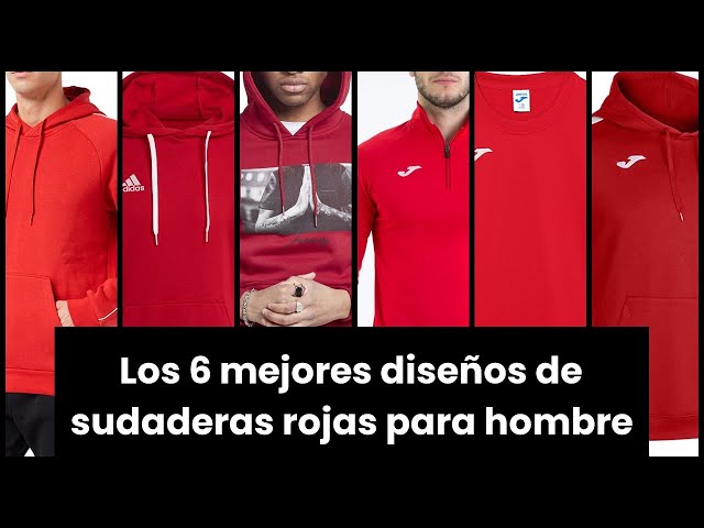 Las mejores 8 ideas de Sudadera roja hombre