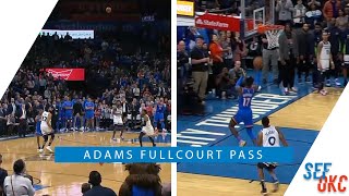 Information Thunder Highlight: Steven Adams HAIL MARY PASS to Dennis Schroder for the Tying Bucket! News