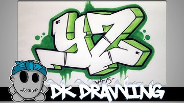 How to draw graffiti - Graffiti Letters YZ step by step