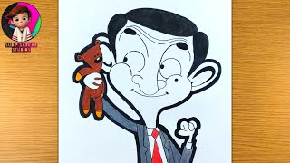 How to Draw Mr.Bean | Drawing Lesson | how to draw mr bean step by step easy