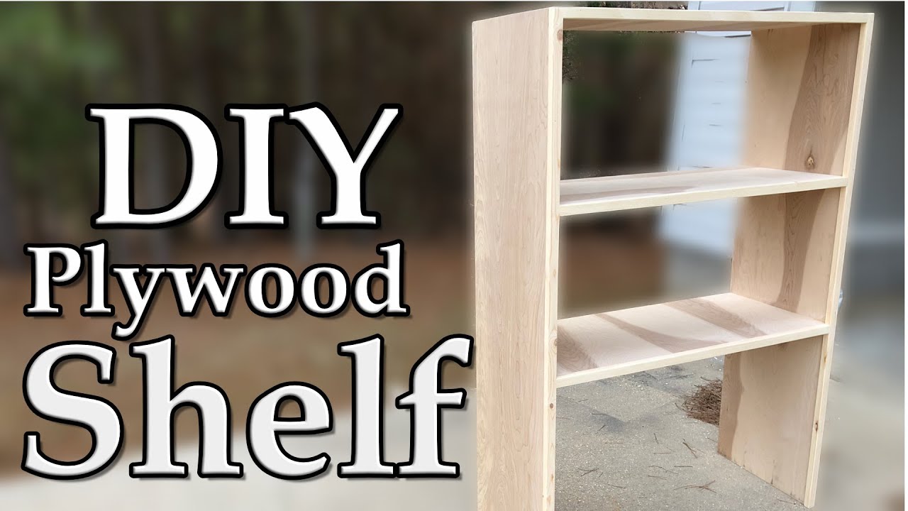 Diy Plywood Shelves Using Pocket Holes, Plywood Thickness For Shelves