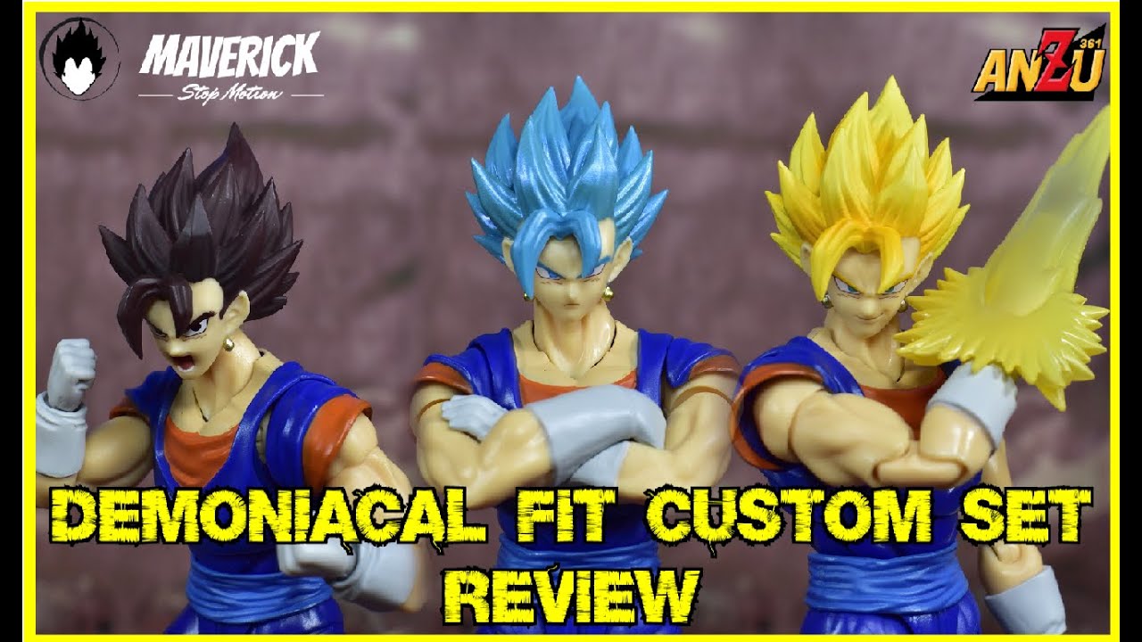 EL COMPLEMENTO PERFECTO 😊, DEMONIACAL FIT CUSTOM SET, UNBOXING, SHF  VEGETTO SSJ/BASE