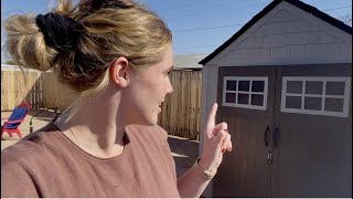 Rubbermaid Resin Outdoor Storage Shed Review pt. 1