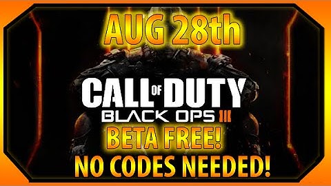 Black Ops 3 : Beta Free for ALL "XBOX ONE" Aug 28th ! NO CODES (bo3 News & Info)