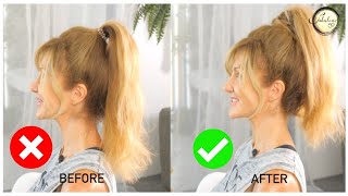 Seriously EASY Ponytail Trick To Look Younger | Tip Tuesday