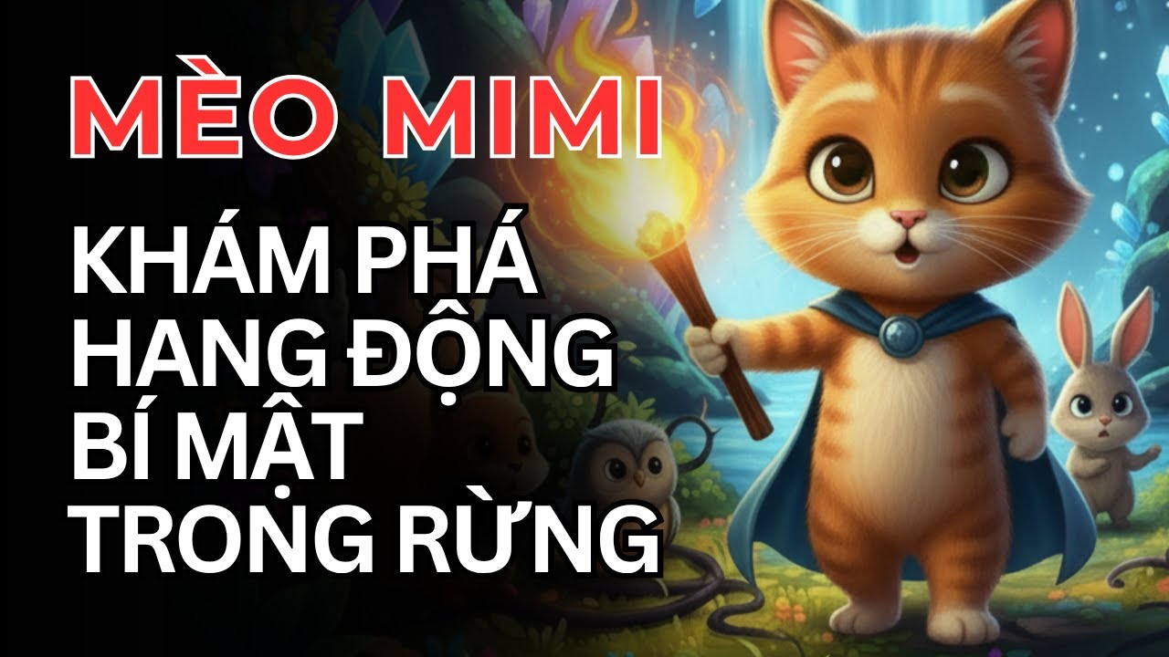 Mèo Mimi khám phá hang động bí mật trong rừng| Phim Hoạt Hình Mèo Con ...