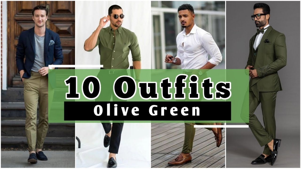 10 Ways to Style Olive Green Shirt And Pant | Green Colour Outfits ...
