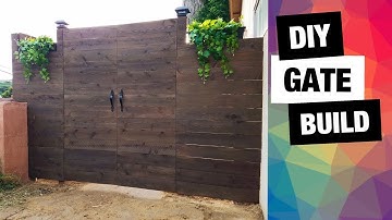 DIY Fence Gate Build | Modern Horizontal Wood | How to Build